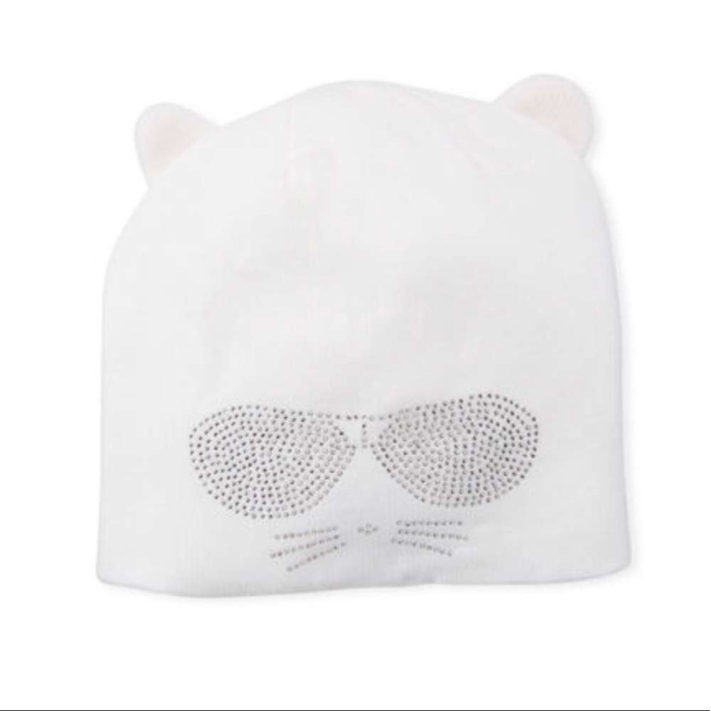 Karl Lagerfeld Disco Choupette Beanie cream